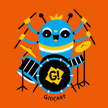Ilustración de estampa para Giocare.