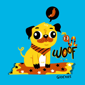 Ilustración de estampa para Giocare.