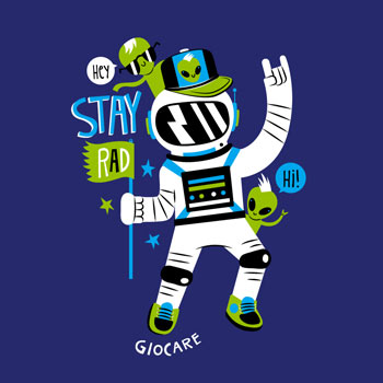 Ilustración de estampa para Giocare.