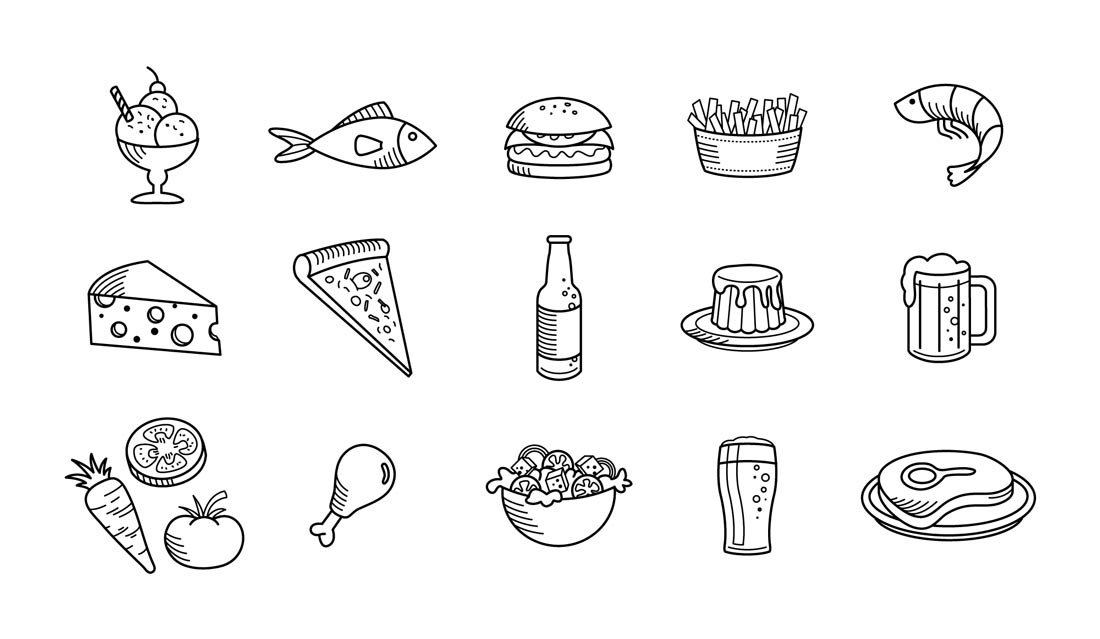 Diseño de iconos para el sistema de identidad de Cerveza Ruta 40.