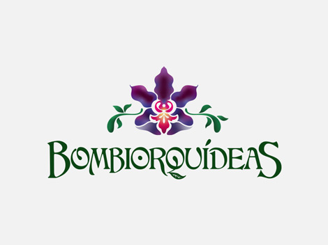 Diseño de logo e isotipo para Bombiorquídeas.