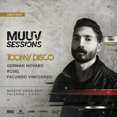 Diseño de flyer para evento de Muuv Sessions.