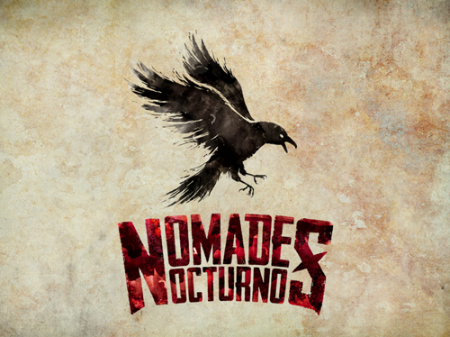 Diseño de logo e isotipo ilustrado para Nómades Nocturnos.