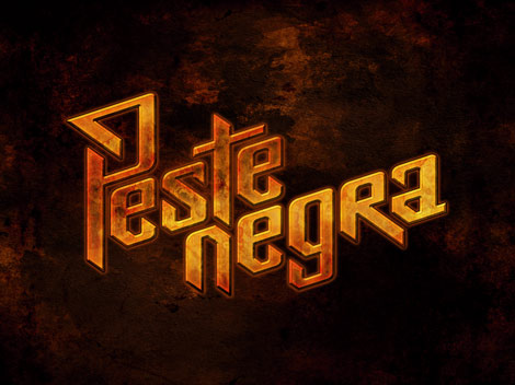 Diseño de logo para Peste Negra.