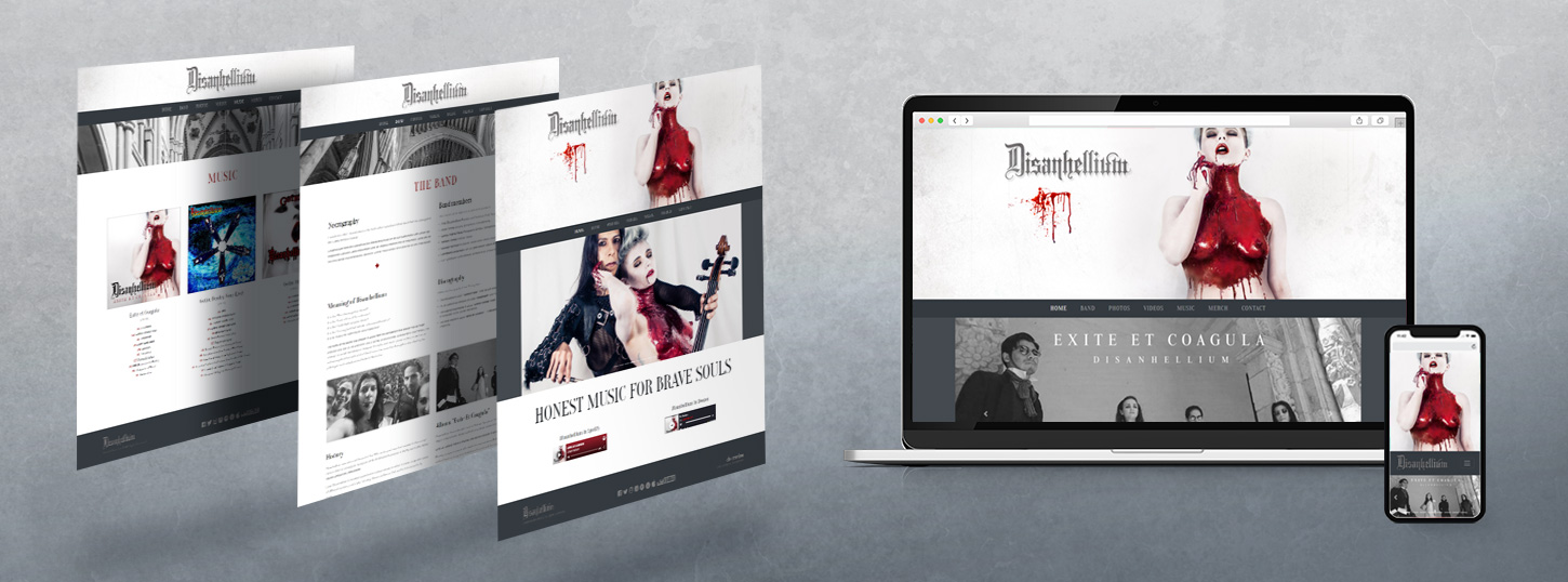 Diseño y programación de página web para Disanhellium.